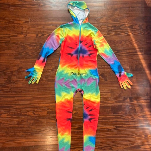 Rainbow Tie-Dye Onesie Morphsuit - Picture 1 of 4
